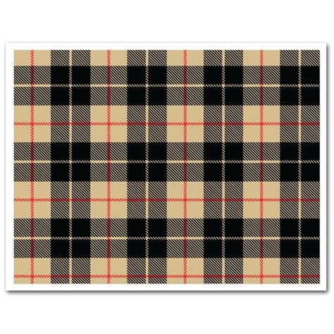 Edible Fabric Sheet Burberry Plaid 